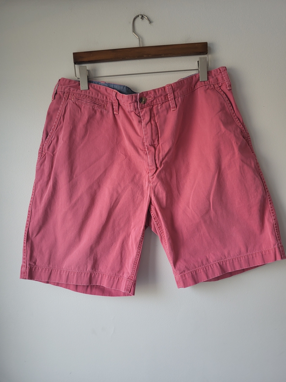 Polo by Ralph Lauren Pink Flat Front Cotton Classic Preppy Shorts